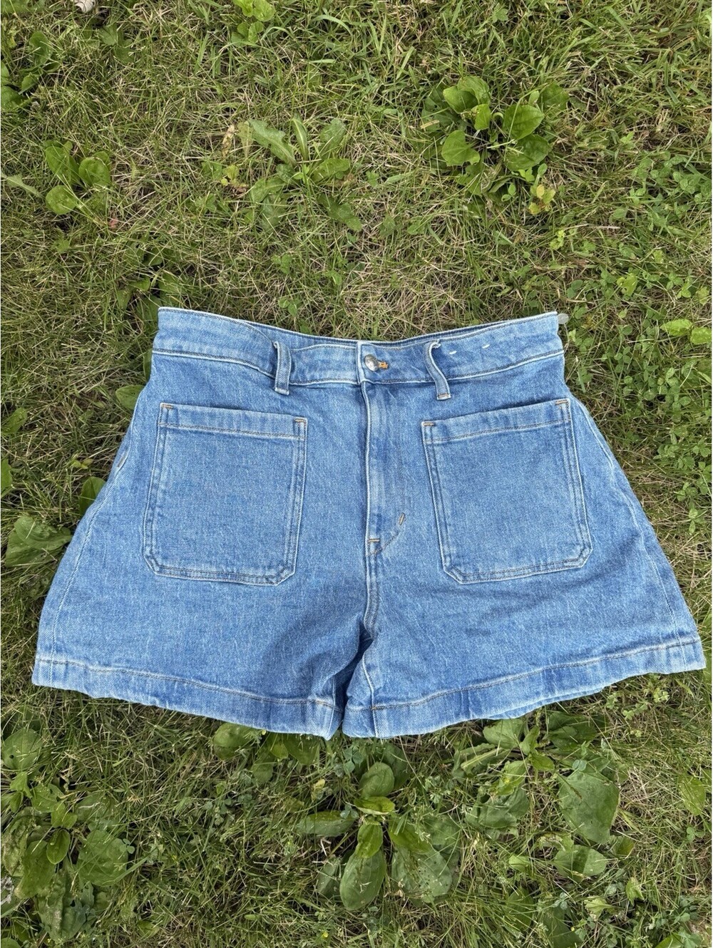 Madewell The Curvy Emmett Short Jean Shorts Size 30 100% Cotton Medium Wash